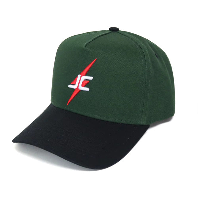 360° Wellness All-Star 5-panel Crown - Forest Green & Black