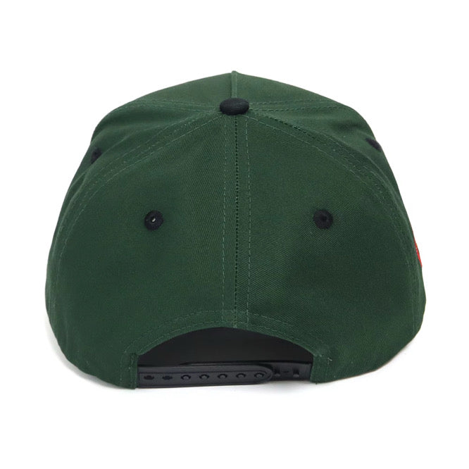 360° Wellness All-Star 5-panel Crown - Forest Green & Black